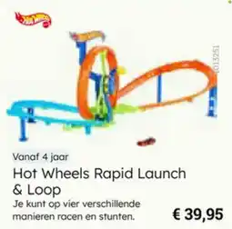 Multi bazar Hot Wheels Rapid Launch & Loop aanbieding