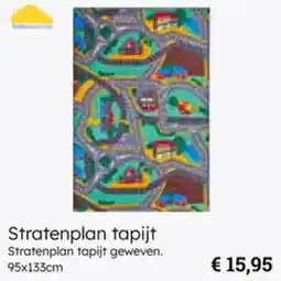 Multi bazar Stratenplan tapijt aanbieding