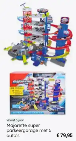 Multi bazar Majorette super parkeergarage met 5 auto's aanbieding