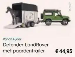 Multi bazar Defender LandRover met paardentrailer aanbieding
