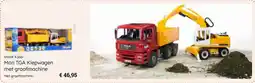Multi bazar Man TGA Kiepwagen met graafmachine aanbieding