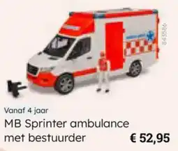 Multi bazar MB Sprinter ambulance met bestuurder aanbieding