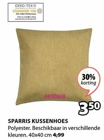 Jysk Sparris kussenhoes aanbieding