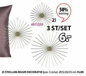 Jysk Stellan muur decoratie aanbieding