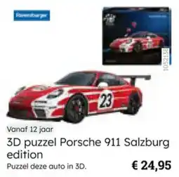Multi bazar 3D Puzzel Porsche 911 Salzburg Edition aanbieding
