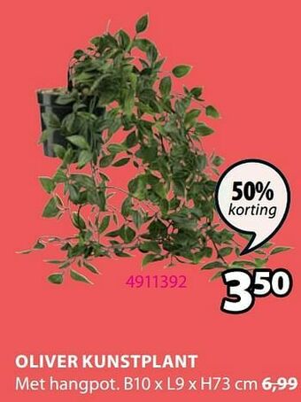 Jysk Oliver kunstplant aanbieding