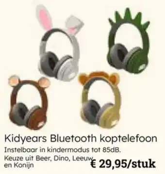 Multi bazar Kidyears Bluetooth koptelefoon aanbieding