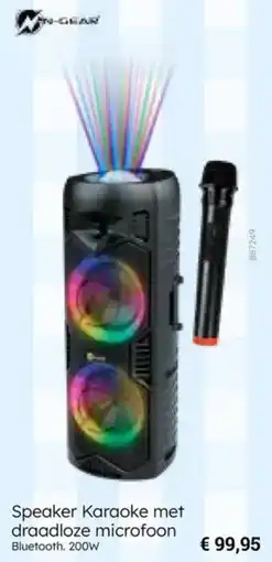 Multi bazar Speaker Karaoke met draadloze microfoon aanbieding