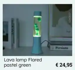 Multi bazar Lava lamp Flared pastel green aanbieding