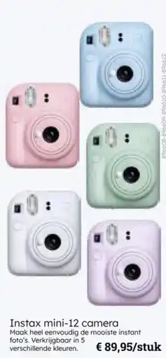 Multi bazar Instax mini-12 camera aanbieding