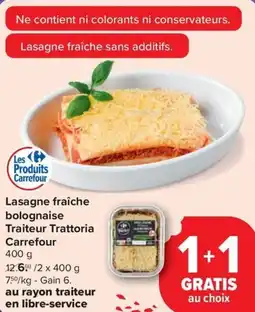 Carrefour Market Lasagne fraîche bolognaise aanbieding