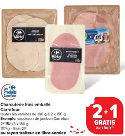 Carrefour Market Charcuterie frais emballé Carrefour aanbieding