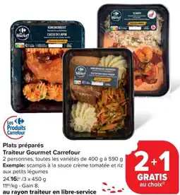Carrefour Market Plats préparés Traiteur Gourmet Carrefour aanbieding