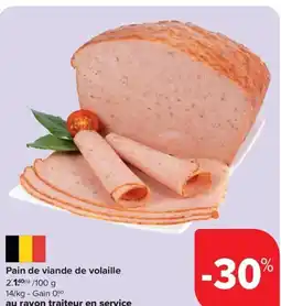 Carrefour Market Pain de viande de volaille aanbieding