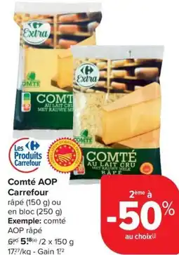Carrefour Market Comté AOP Carrefour aanbieding
