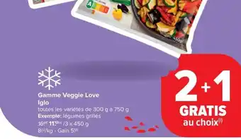 Carrefour Market Iglo Gamme Veggie Love aanbieding