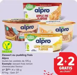 Carrefour Market Alpro dessert ou pudding frais aanbieding