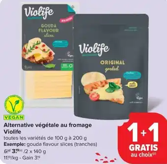 Carrefour Market Violife Alternative végétale au fromage aanbieding