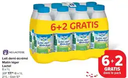Carrefour Market Lactel Lait demi-écrémé Matin léger aanbieding