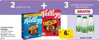 Carrefour Market Kellogg's Céréales Trésor aanbieding