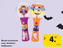 Carrefour Market Boule lumineuse avec bonbons Halloween aanbieding