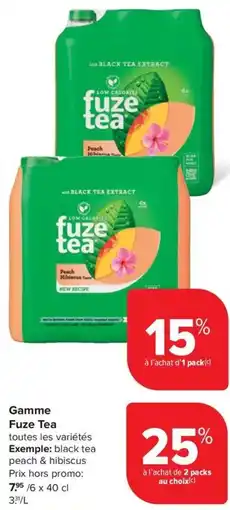 Carrefour Market Fuze Tea Gamme aanbieding