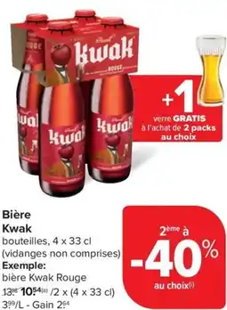 Carrefour Market Kwak Bière aanbieding