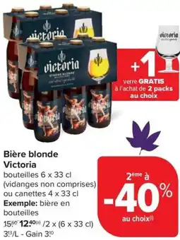 Carrefour Market Victoria Bière blonde aanbieding
