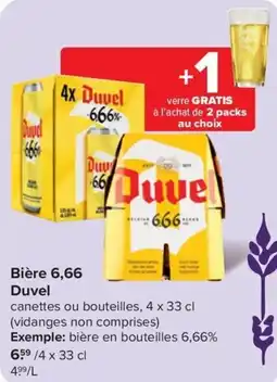 Carrefour Market Duvel Bière 6,66 aanbieding