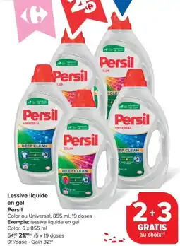 Carrefour Market Persil Lessive liquide en gel aanbieding