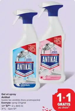 Carrefour Market Antikal Gel et spray aanbieding