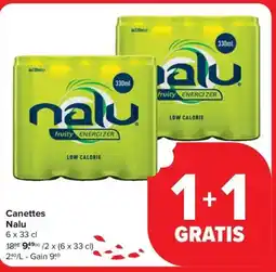 Carrefour Market Nalu Canettes aanbieding
