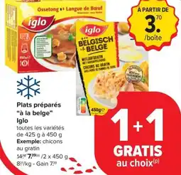 Carrefour Market Iglo Plats préparés "à la belge" aanbieding