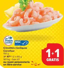 Carrefour Market Crevettes nordiques aanbieding