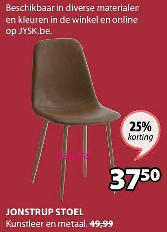 Jysk Jonstrup stoel aanbieding
