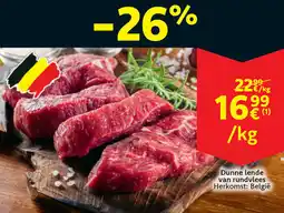 Cora Dunne lende van rundvlees aanbieding