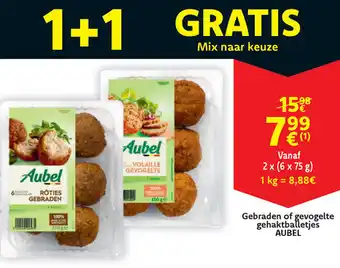 Cora Aubel Gebraden of gevogelte gehaktballetjes aanbieding