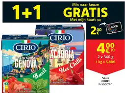 Cora Cirio saus aanbieding