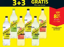 Cora Schweppes Limonade of tonic aanbieding