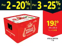 Cora Stella artois +lg. aanbieding