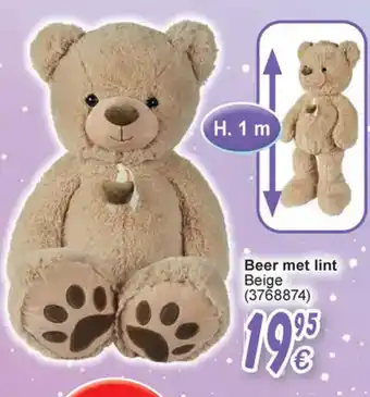 Cora Beer met lint Beige (3768874) aanbieding