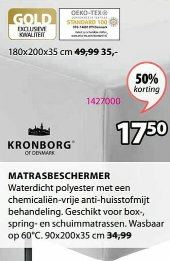 Jysk Matrasbeschermer aanbieding