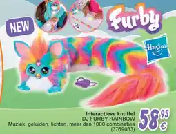 Cora Interactieve knuffel dj furby rainbow aanbieding