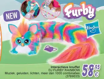 Cora Interactieve knuffel dj furby rainbow aanbieding