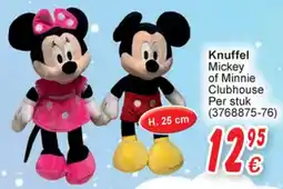 Cora Knuffel Mickey of Minnie Clubhouse aanbieding