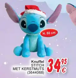 Cora Knuffel stitch met kerstmuts aanbieding