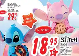 Cora Knuffel stitch met donut of angel met koekje aanbieding