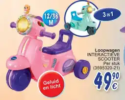 Cora Vtech loopwagen interactieve scooter aanbieding