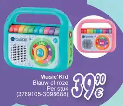Cora Vtech Music'Kid Blauw of roze aanbieding