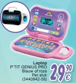 Cora Vtech laptop p'tit genius pro blauw of roze aanbieding